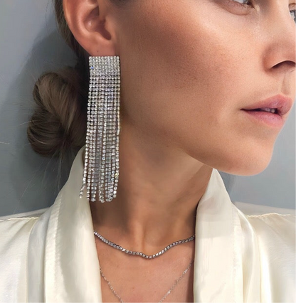 ORECCHINO KENDALL BRONZO E STRASS