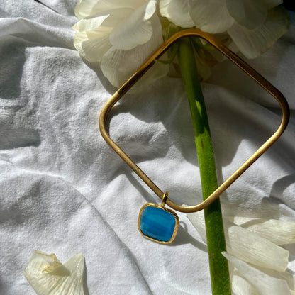 BRACCIALE SWAMI PENDENTE QUADRATO